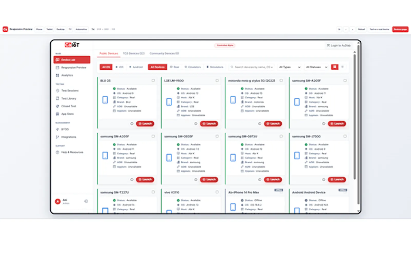 DeviceLab screenshot 1