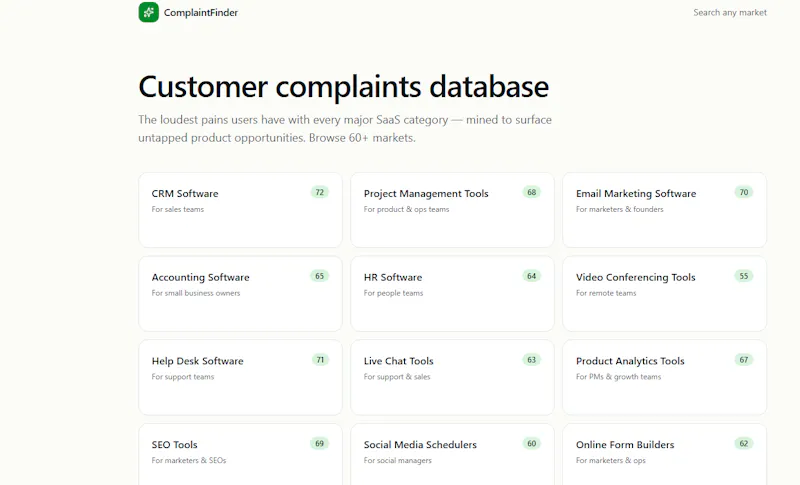ComplaintFinder screenshot 2