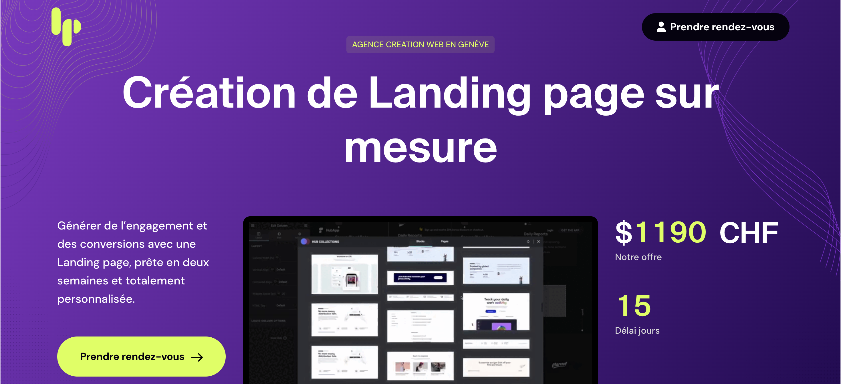 Création de Landing page gallery image