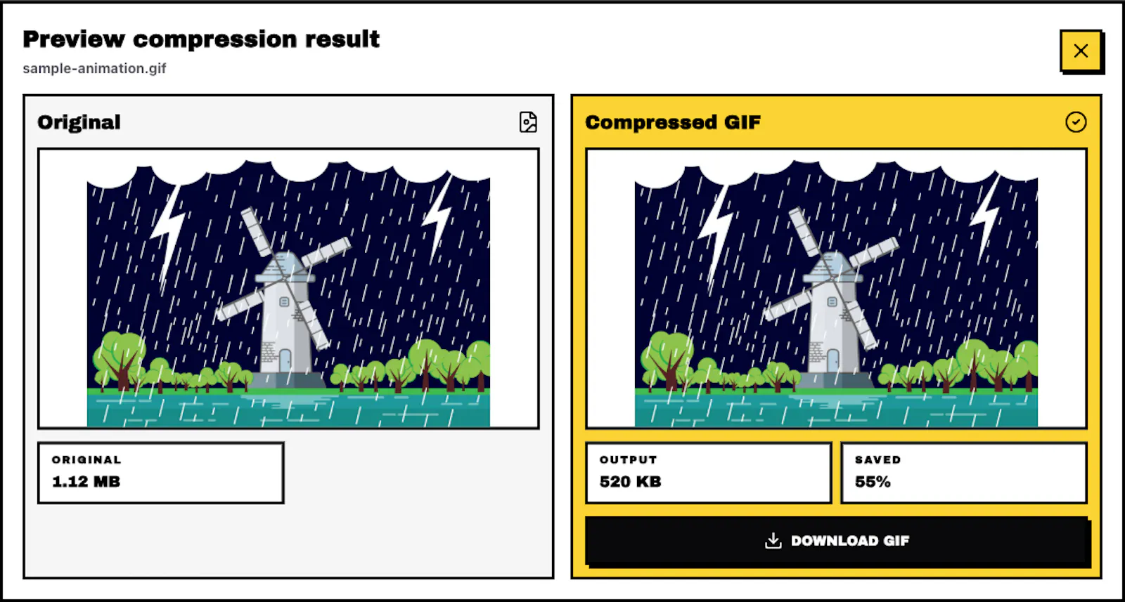 GIF Compressor screenshot 4
