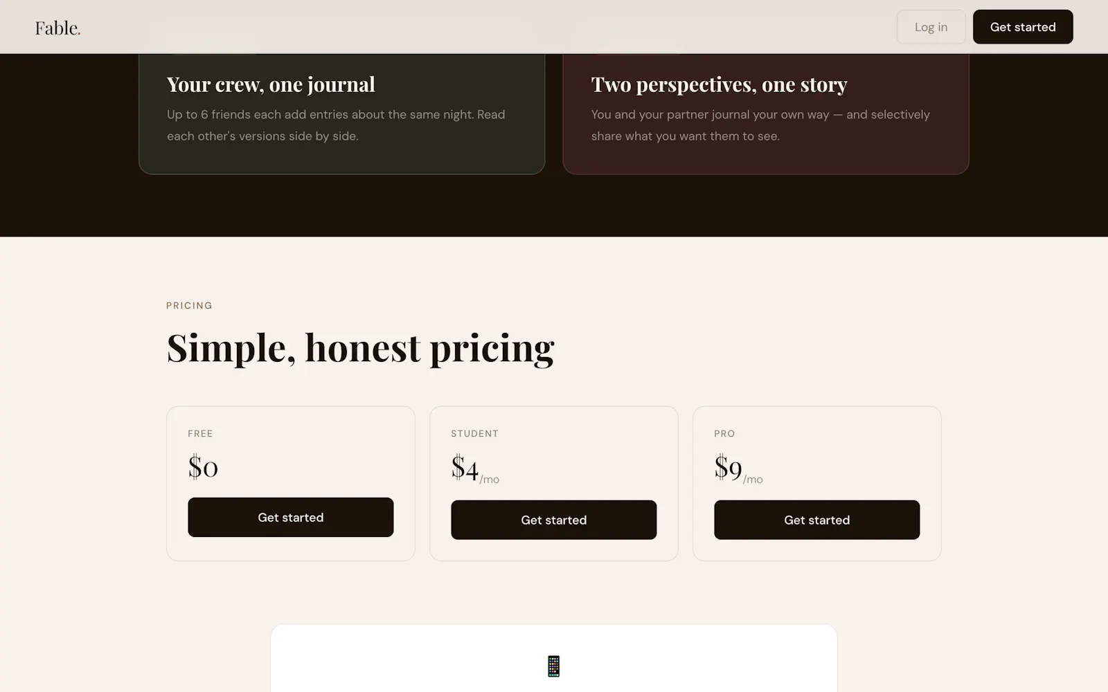 Fablejournal screenshot 2