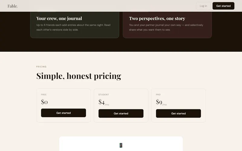 Fablejournal screenshot 2