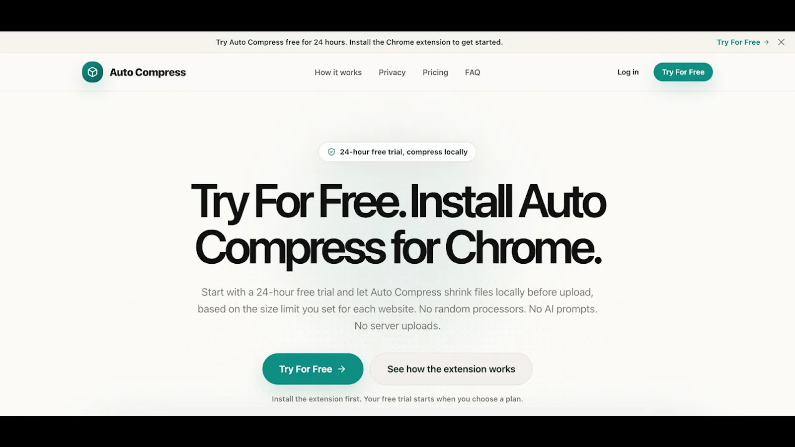 AutoCompress screenshot 1 (video preview)