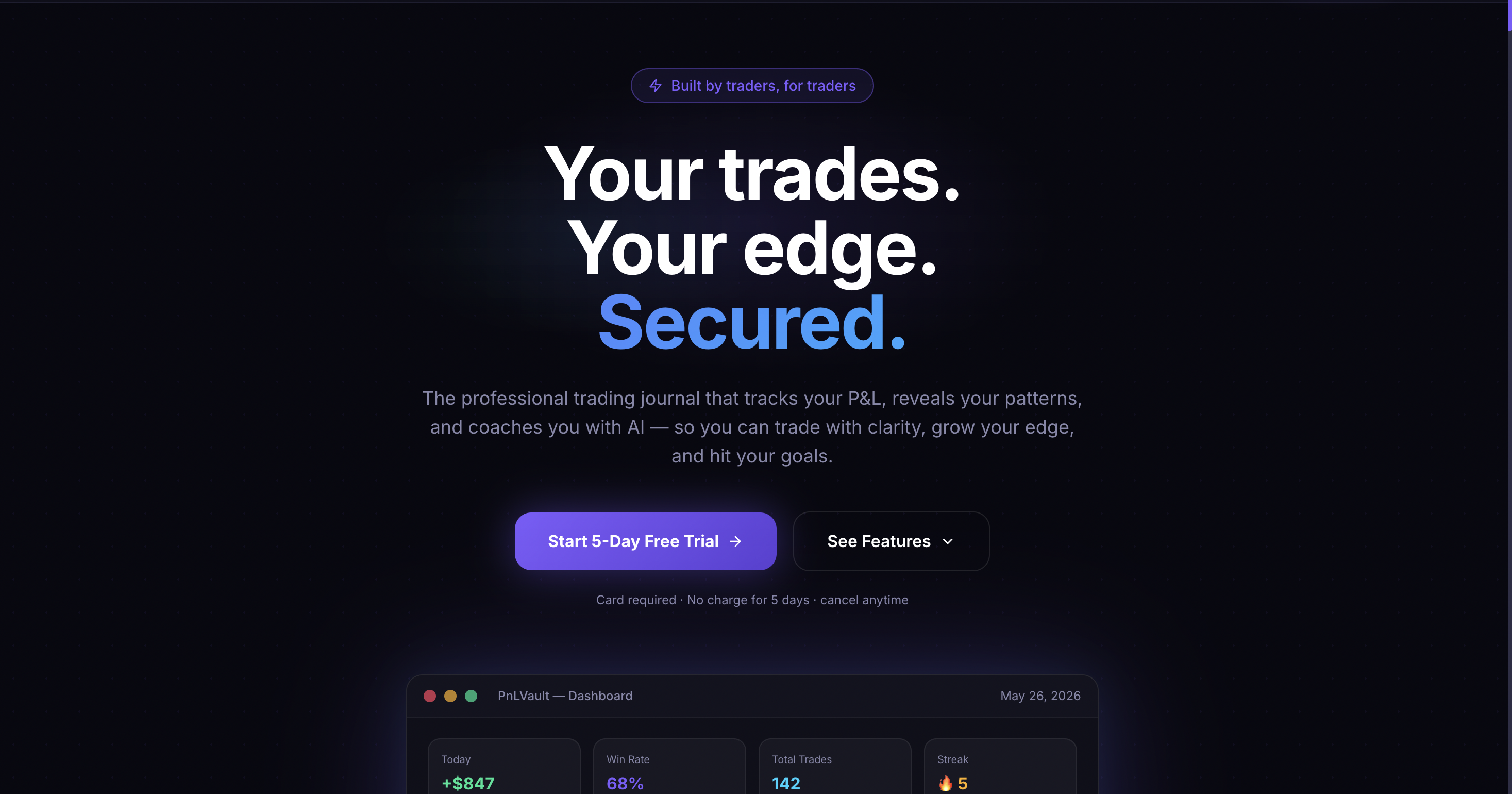 PnLVault — Professional Trading Platform gallery image