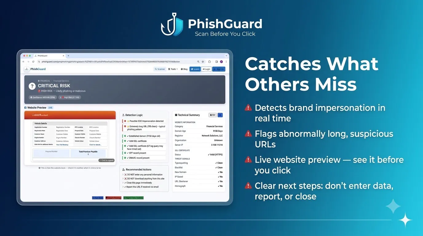 PhishGuard screenshot