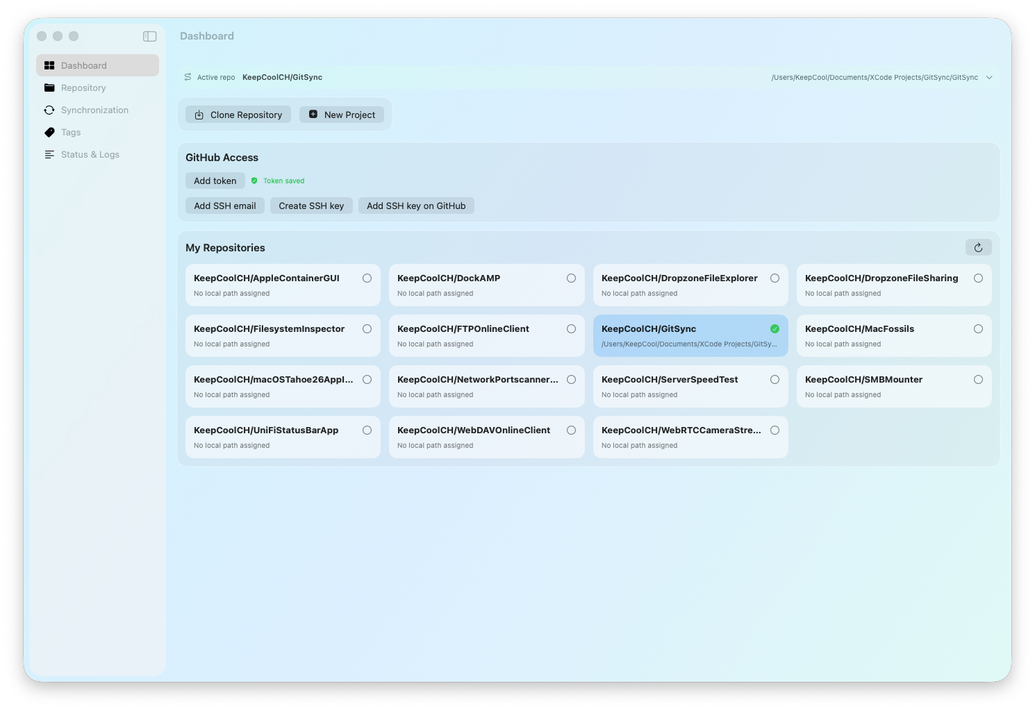 GitSync for macOS gallery image