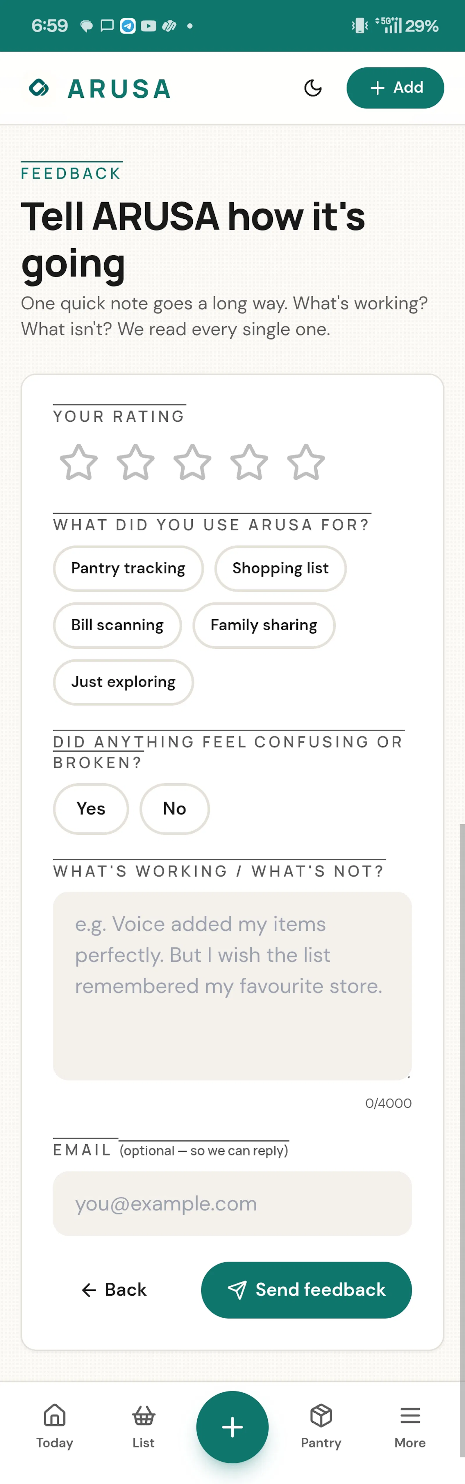 ARUSA screenshot 2