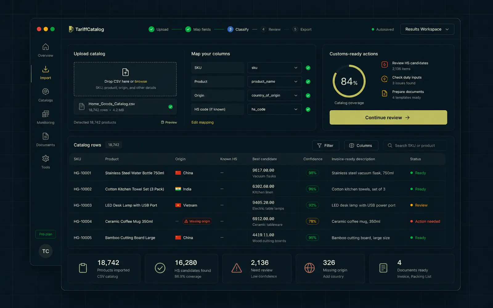 TariffCatalog screenshot 2