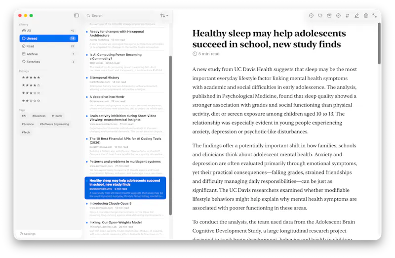 ReadControl screenshot 2