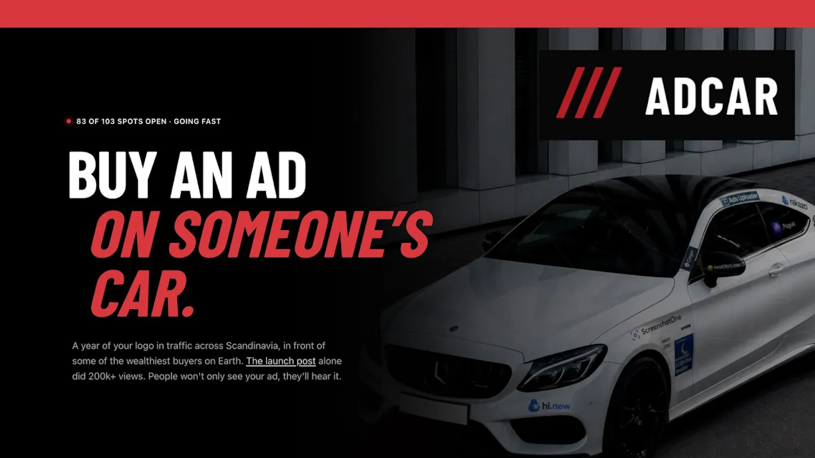 AdCar screenshot 1 (video preview)