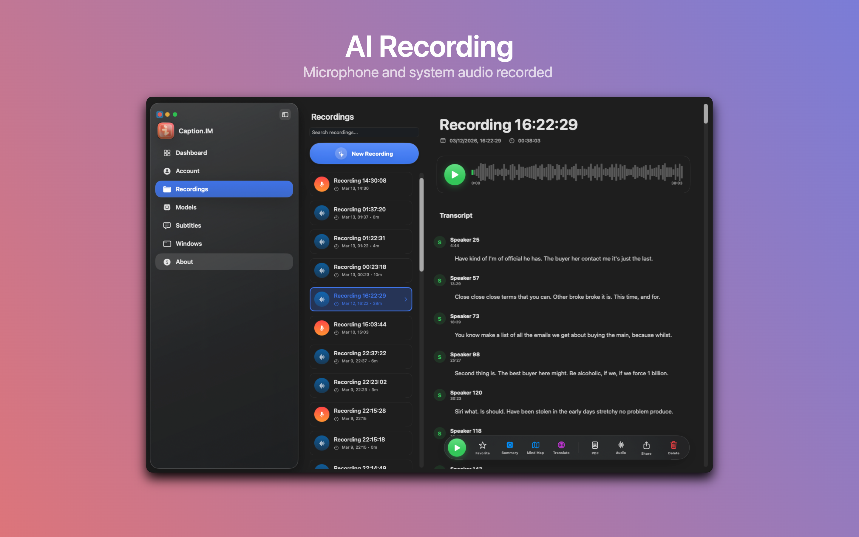Caption.IM - Screenshot 3 showing product features and functionality