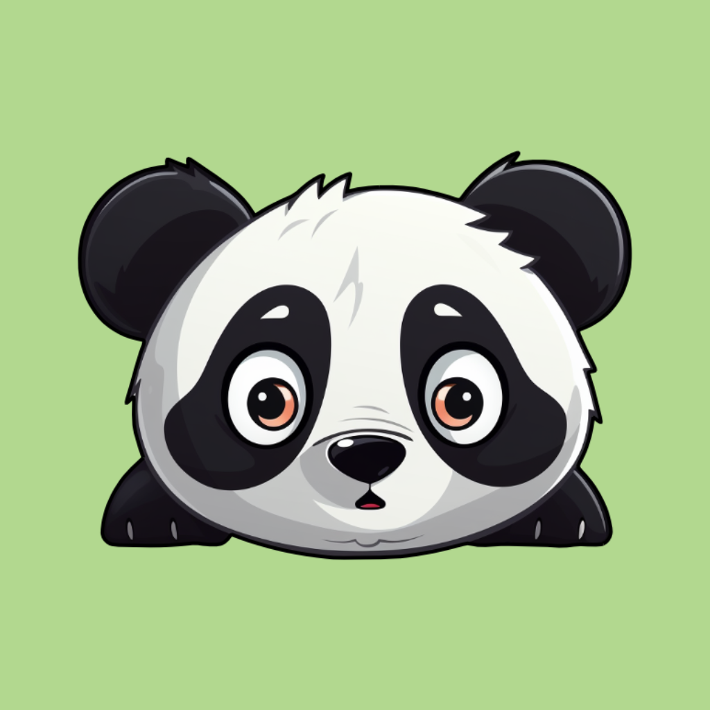Paquete de pegatinas de panda