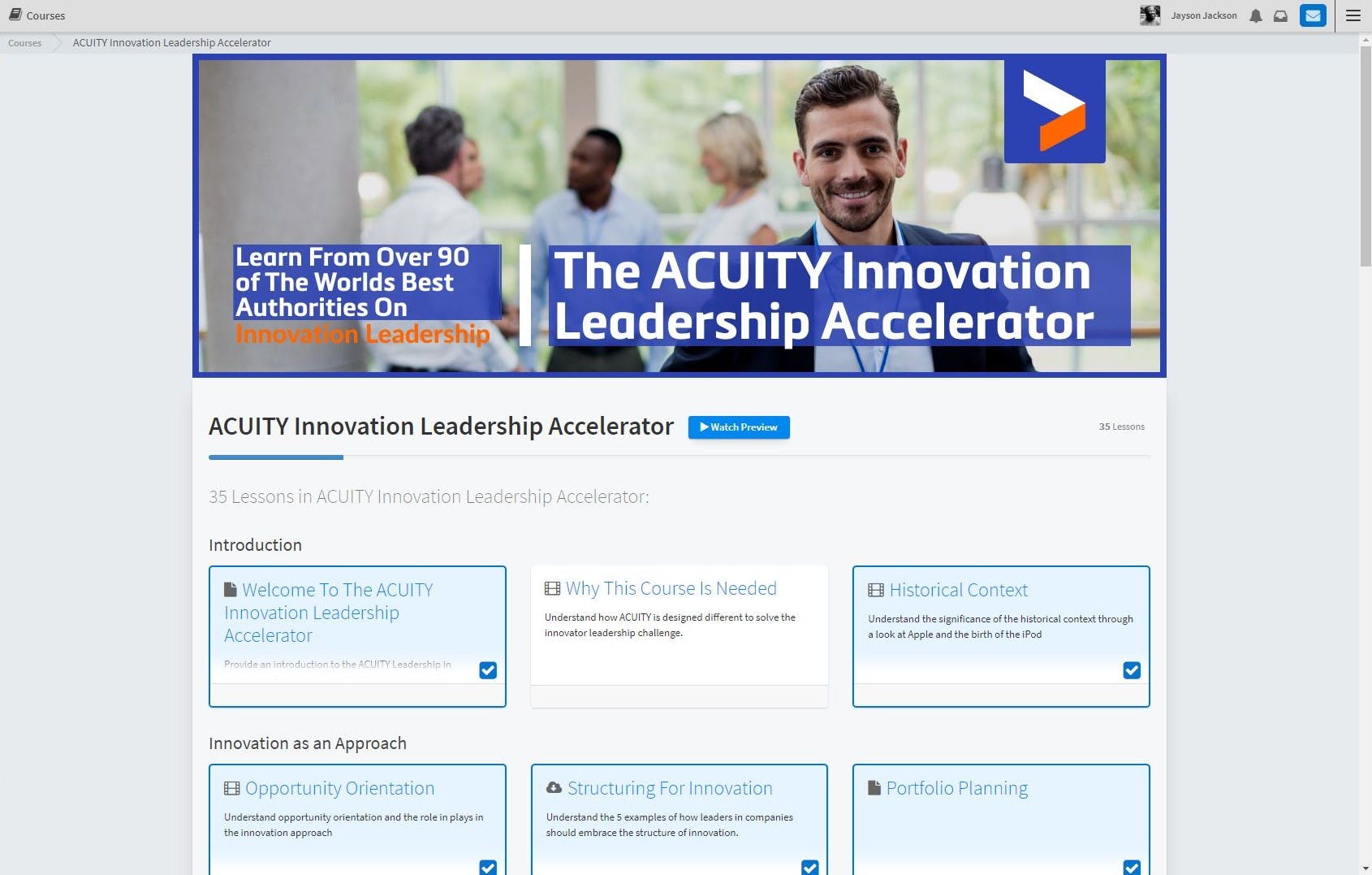ACUITY Innovation Leadership Accelerator media 1