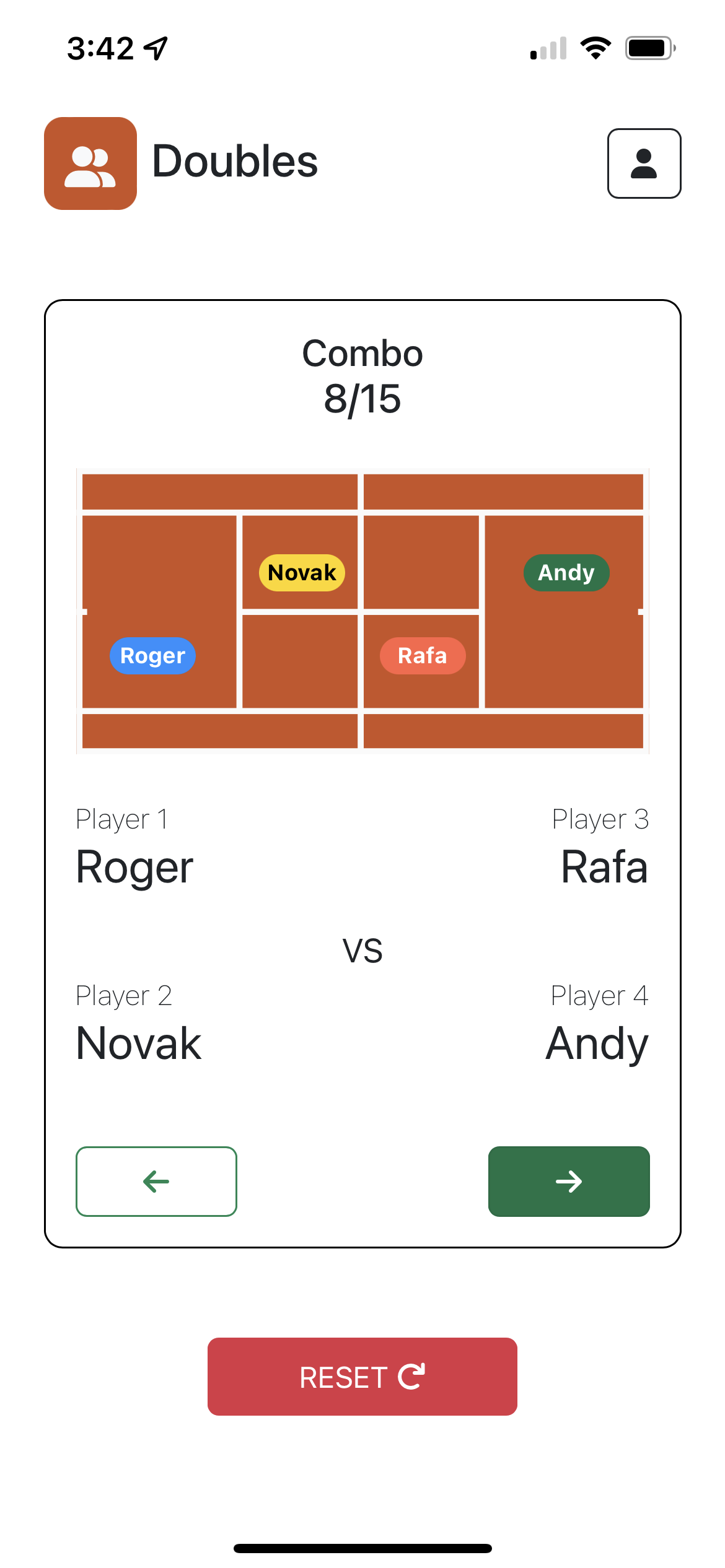 Media Sort-Tennis - Anda (tenis) perlawanan rawak. 3
