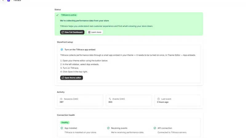 Tilltrace screenshot 4