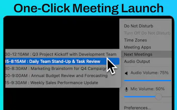 MeetingMenu gallery image