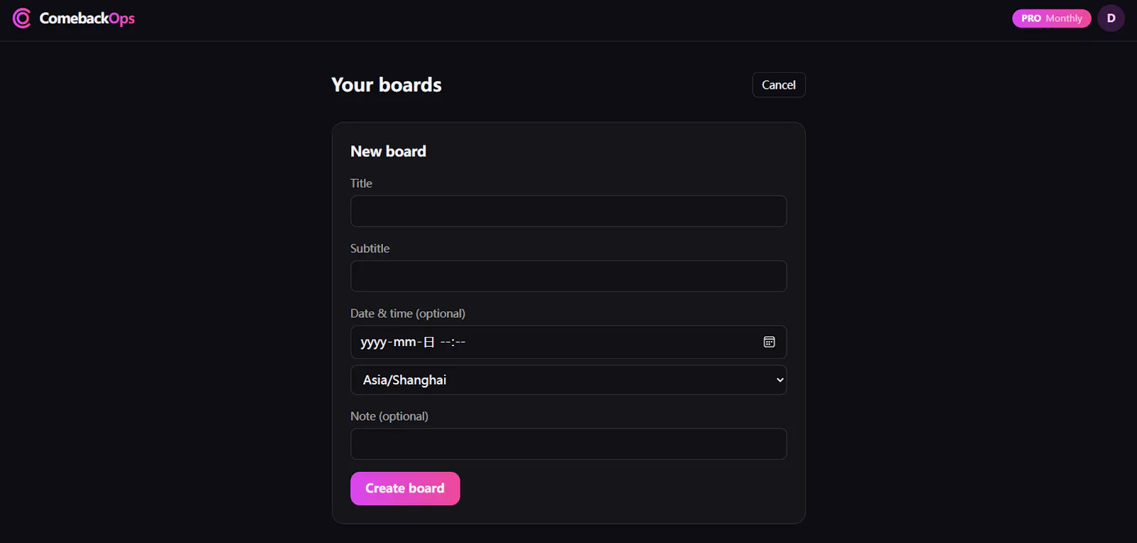 ComebackOps screenshot 2