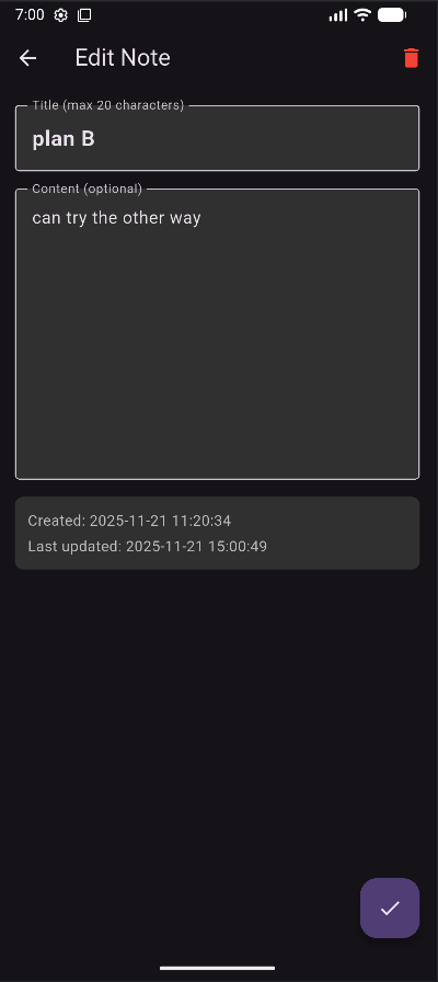 Idea Note - Screenshot 3 showing product features and functionality