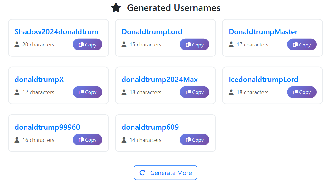 Create Unique Usernames gallery image