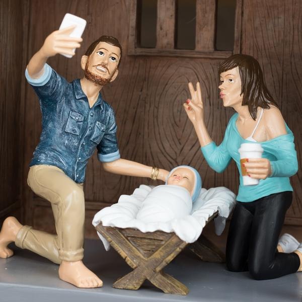 Modern Nativity Set