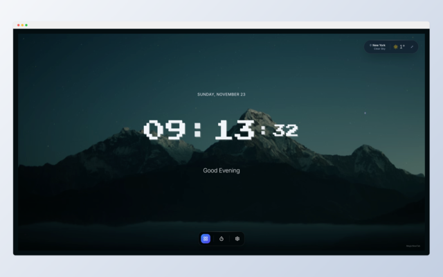 Magic New Tab - Screenshot 3 showing product features and functionality