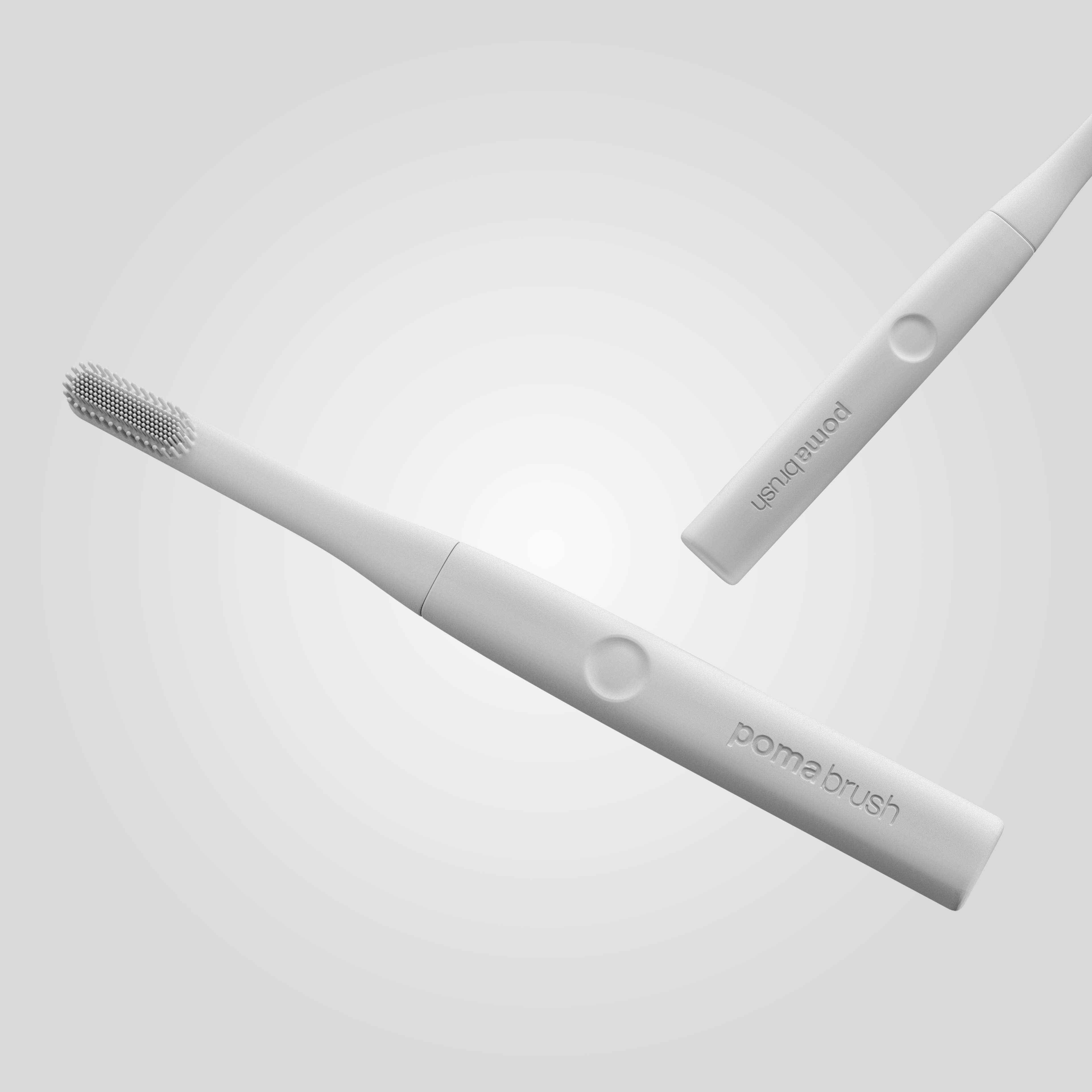 PomaBrush Powerful silicone toothbrush with 4month charge Product Hunt