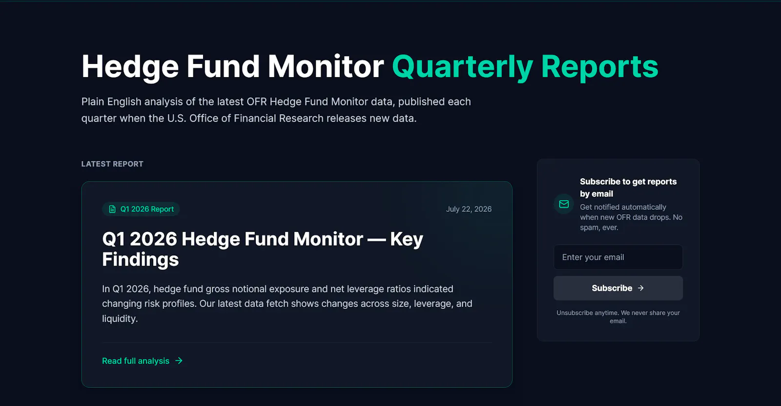 HedgeFund Monitor screenshot 6