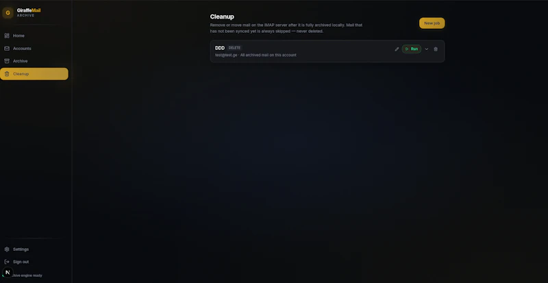 GiraffeMail Archive screenshot 3