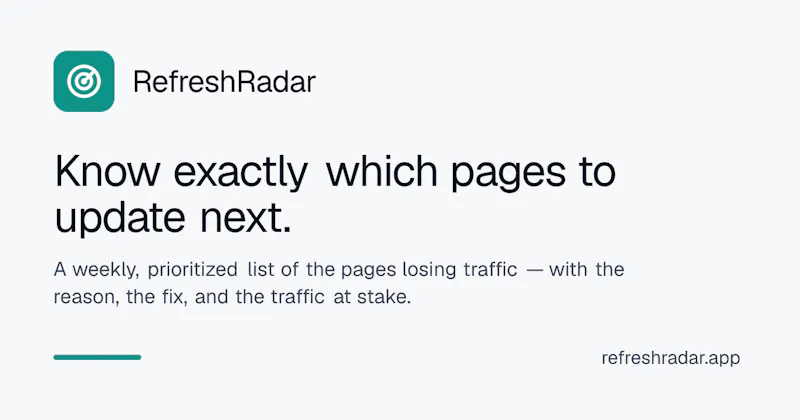 RefreshRadar screenshot 1