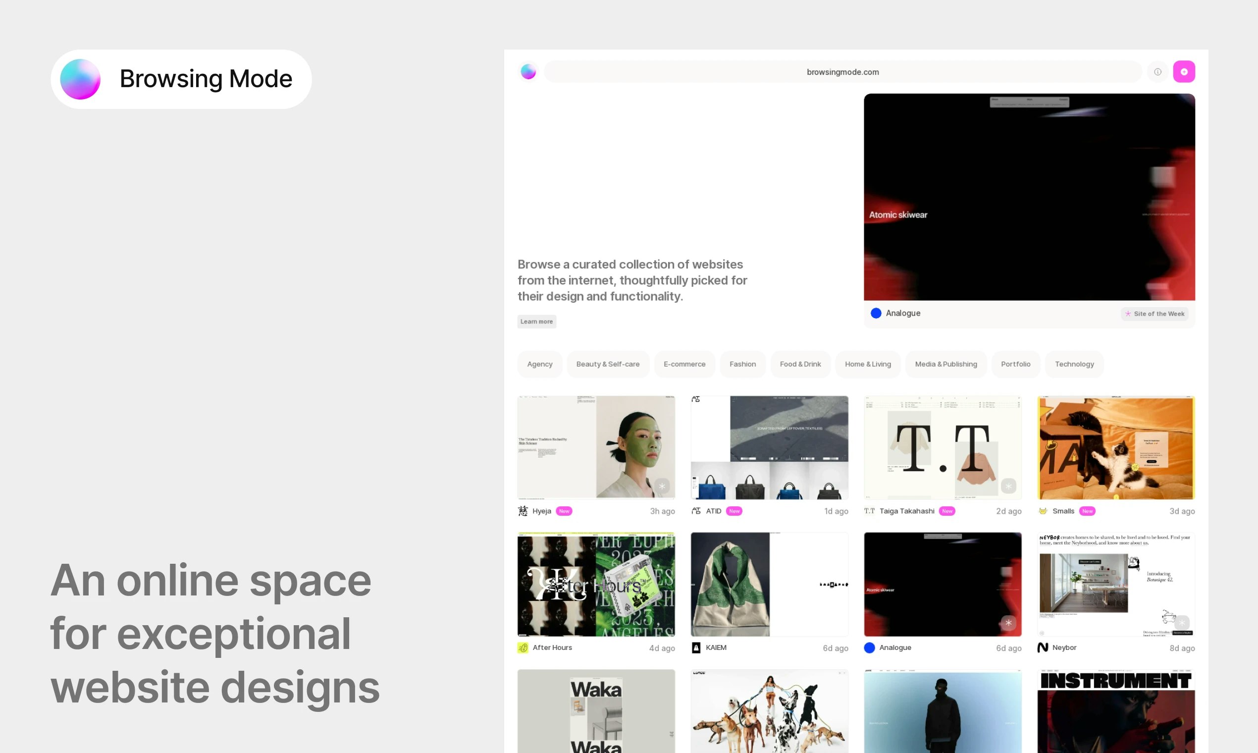 browsing-mode - Online space for exceptional website designs