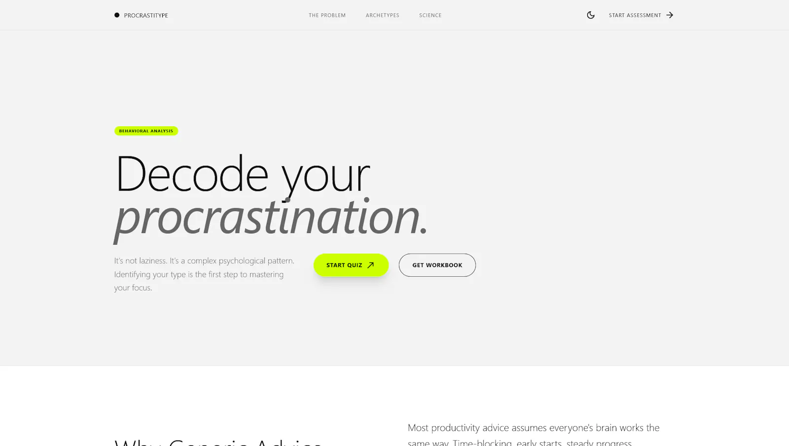 Procrastitype screenshot 1