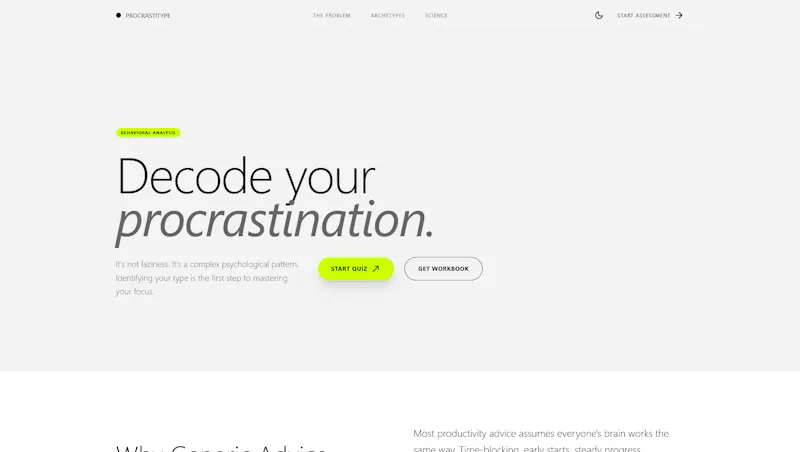 Procrastitype screenshot 1