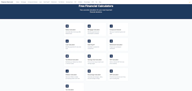 Finance Fast screenshot 1