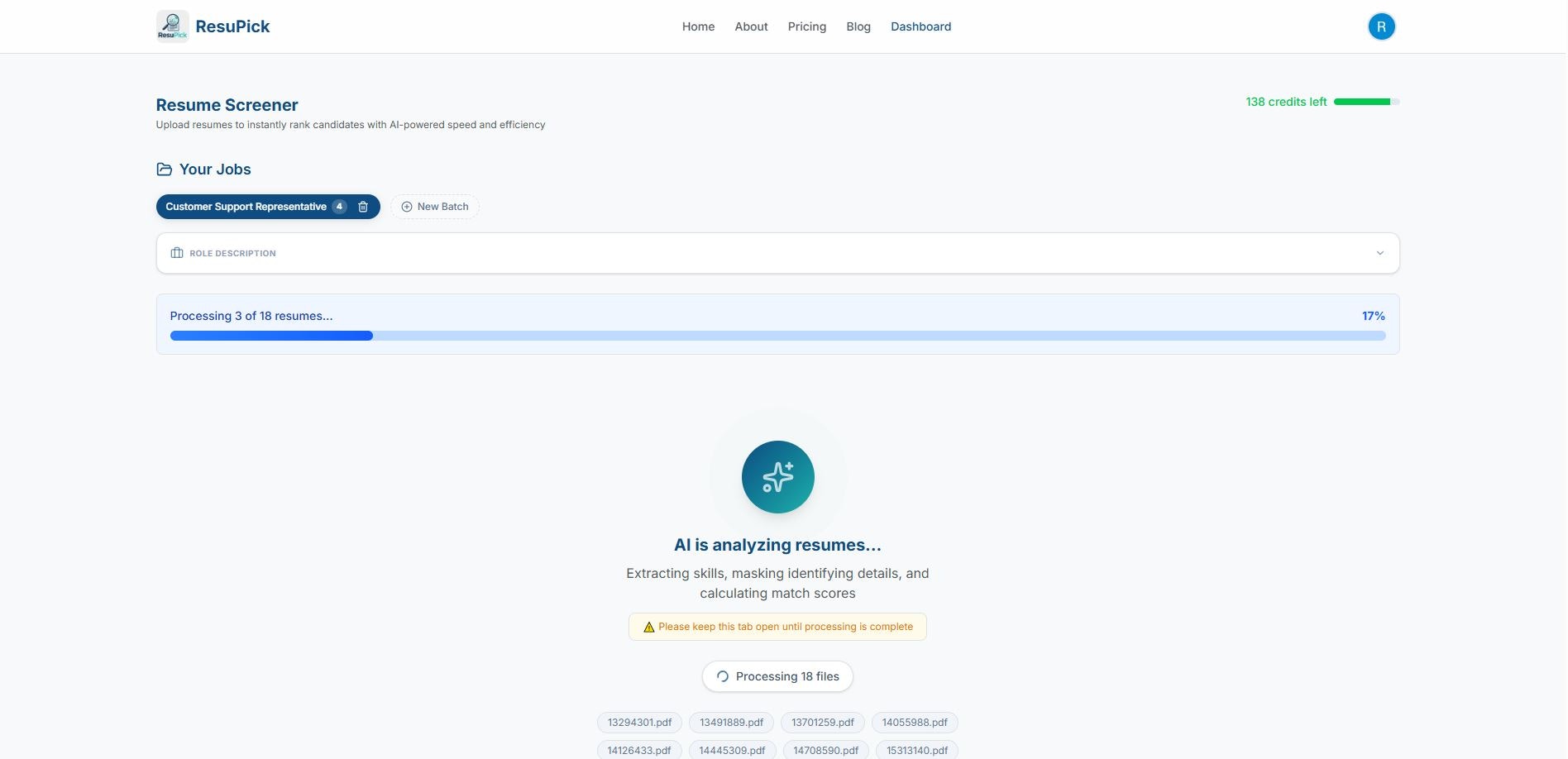 ResuPick - Screenshot 4 showing product features and functionality