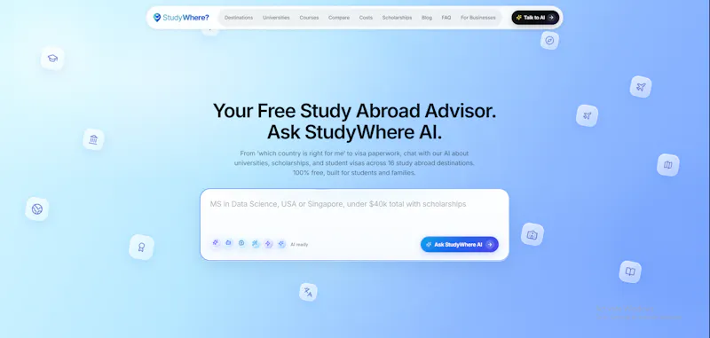StudyWhere AI screenshot 2