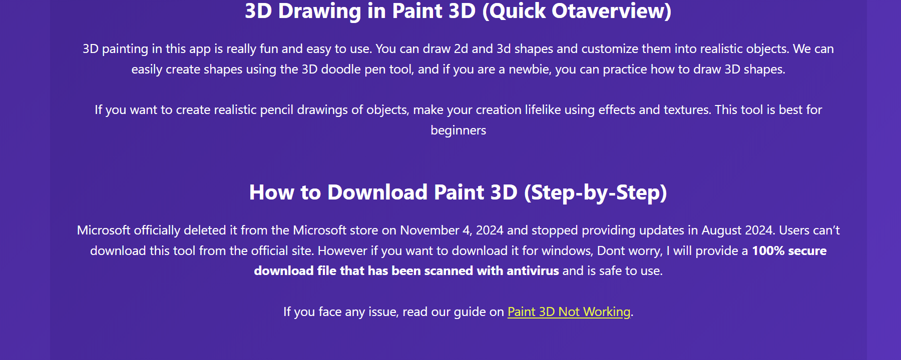 The Paint 3D gallery image
