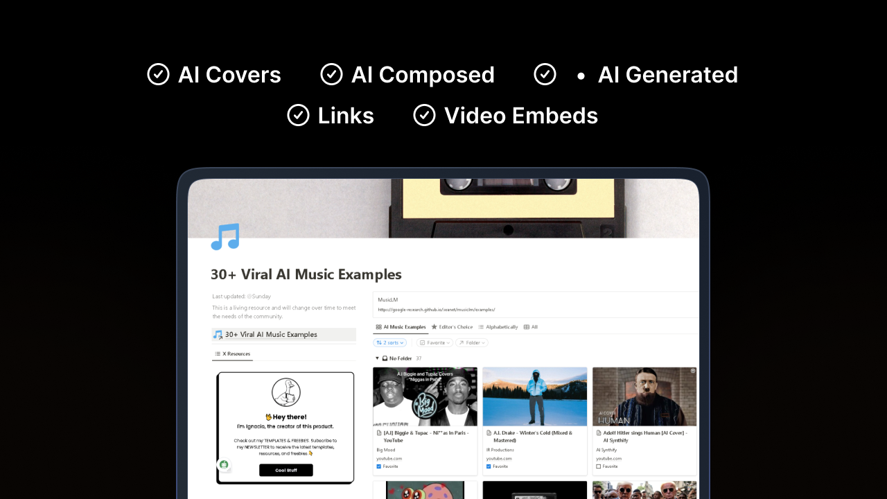 30 Esempi di musica virale AI - Scopri la musica AI più virale su Internet media 4