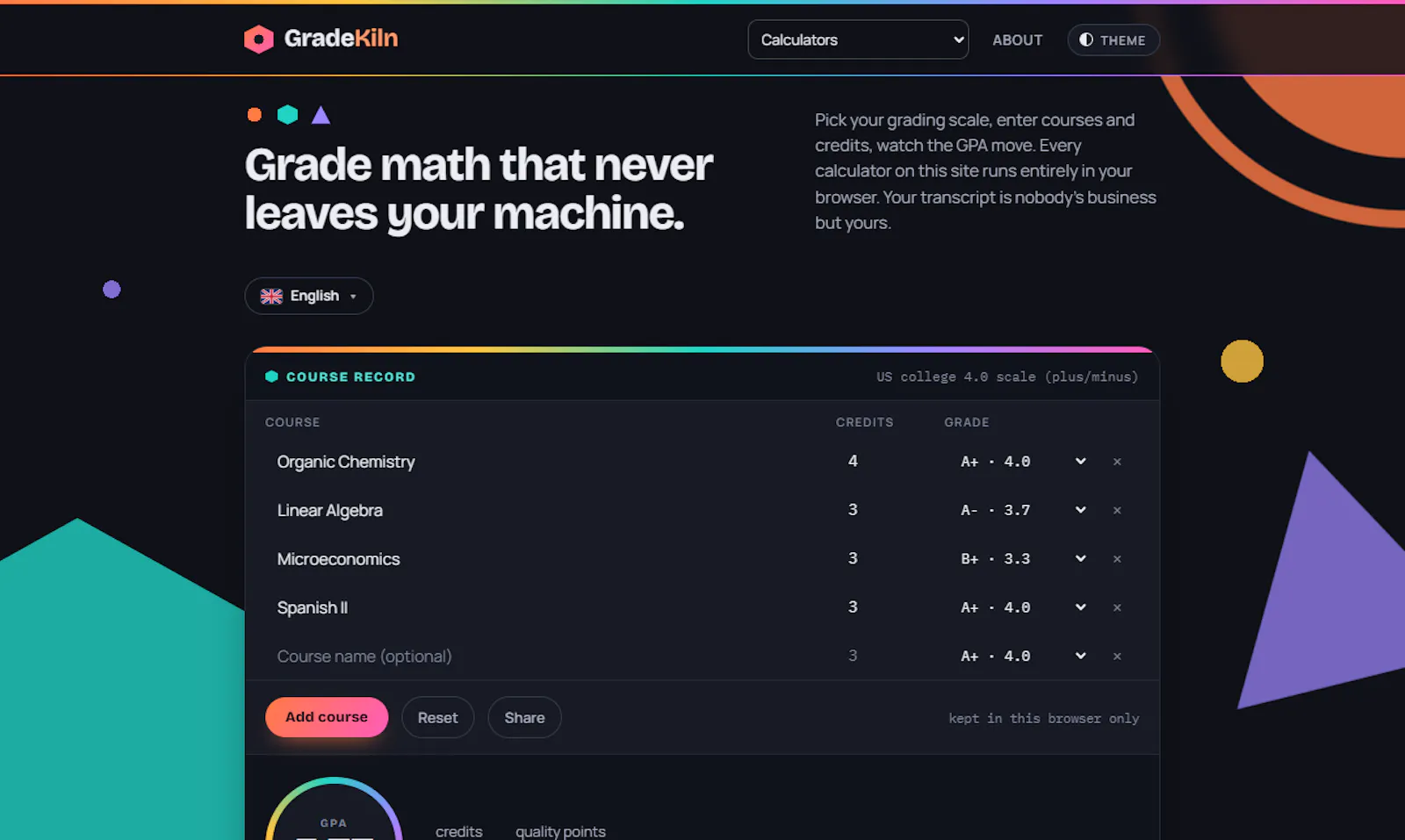 GradeKiln screenshot 1