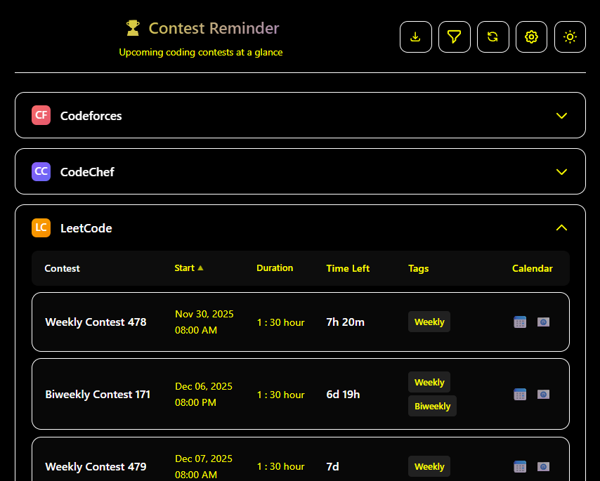 Contest Clocker gallery image