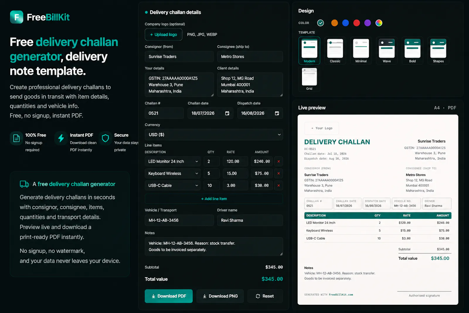 FreeBillKit screenshot 8