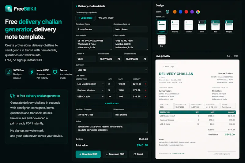 FreeBillKit screenshot 8
