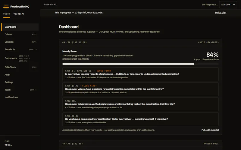 Roadworthy HQ screenshot 8