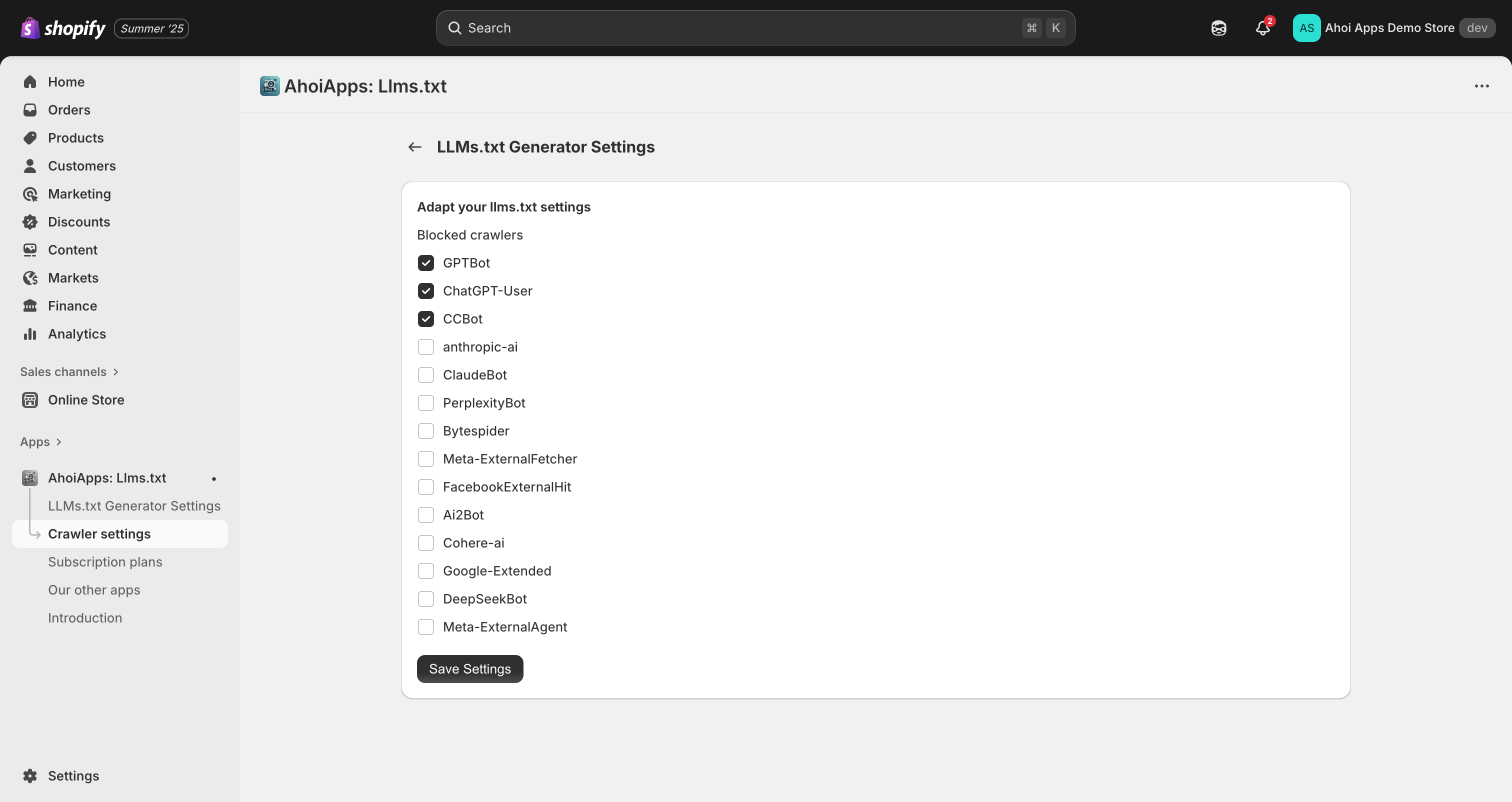 Ahoi Apps llms.txtジェネレーター - Shopify Store AI-Searchを準備してくださいメディア3