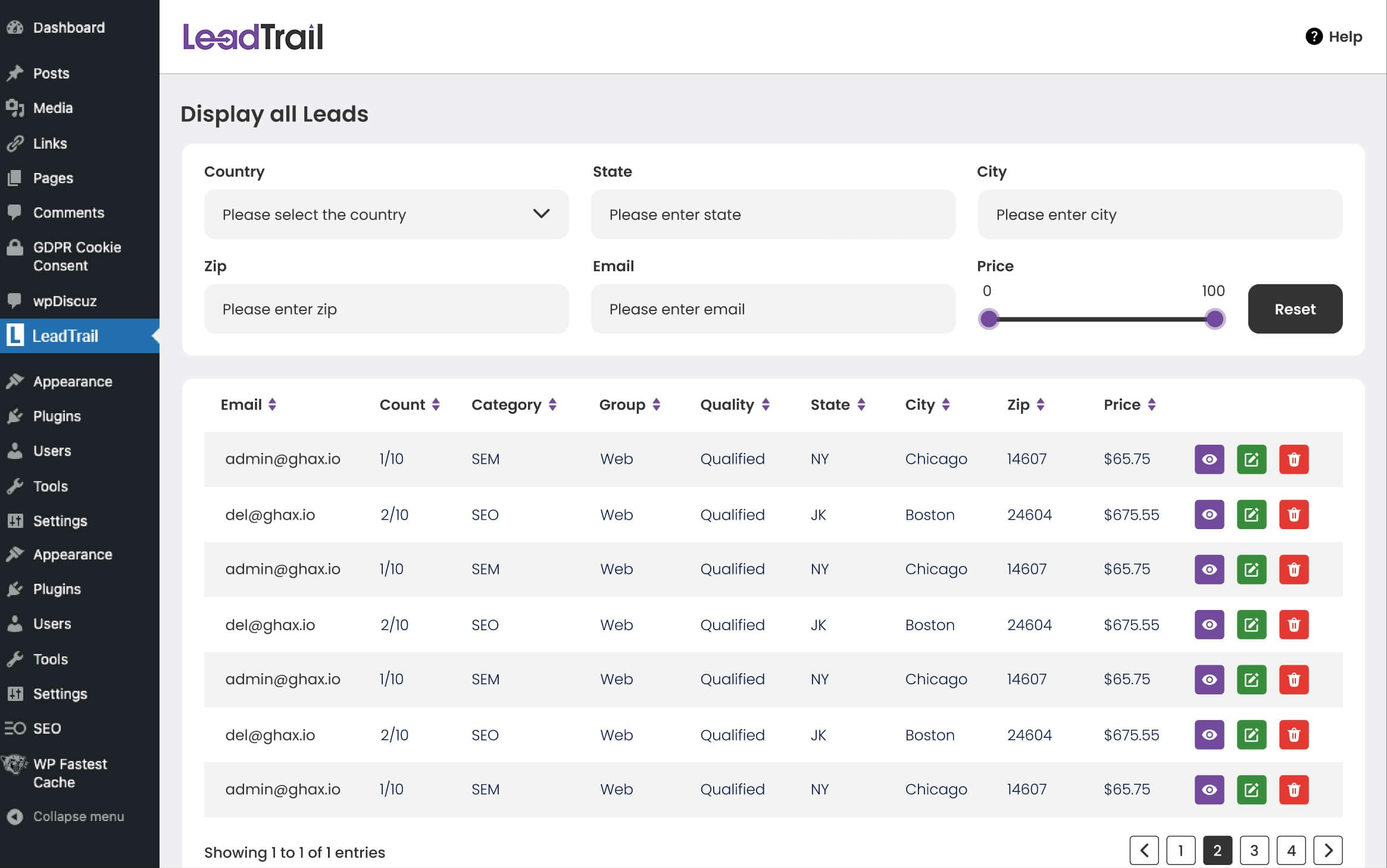 Media Leadtrail - Plugin WordPress untuk menjual petunjuk 3