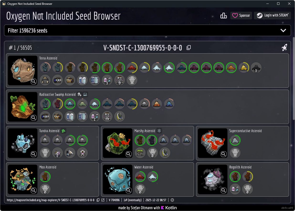 MapsNotIncluded - ONI Seed Browser gallery image
