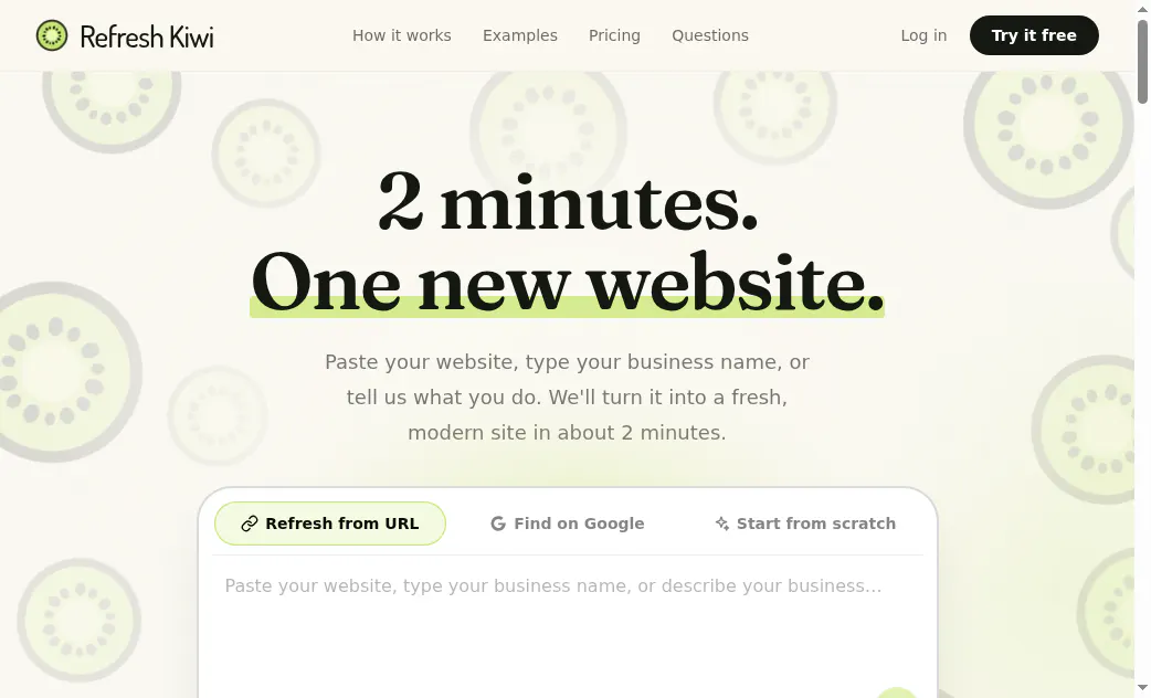 Refresh Kiwi gallery image