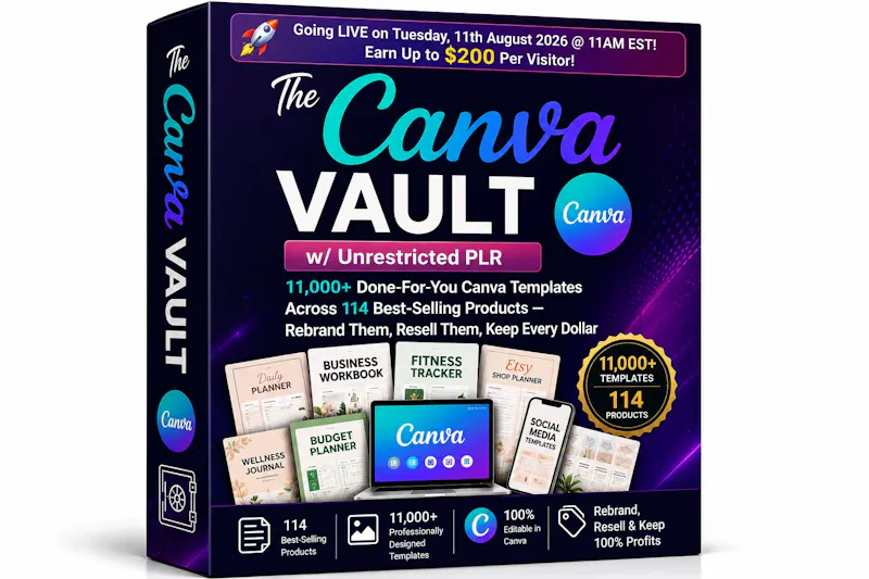 The Canva Vault w/ Unrestricted PLR screenshot 1