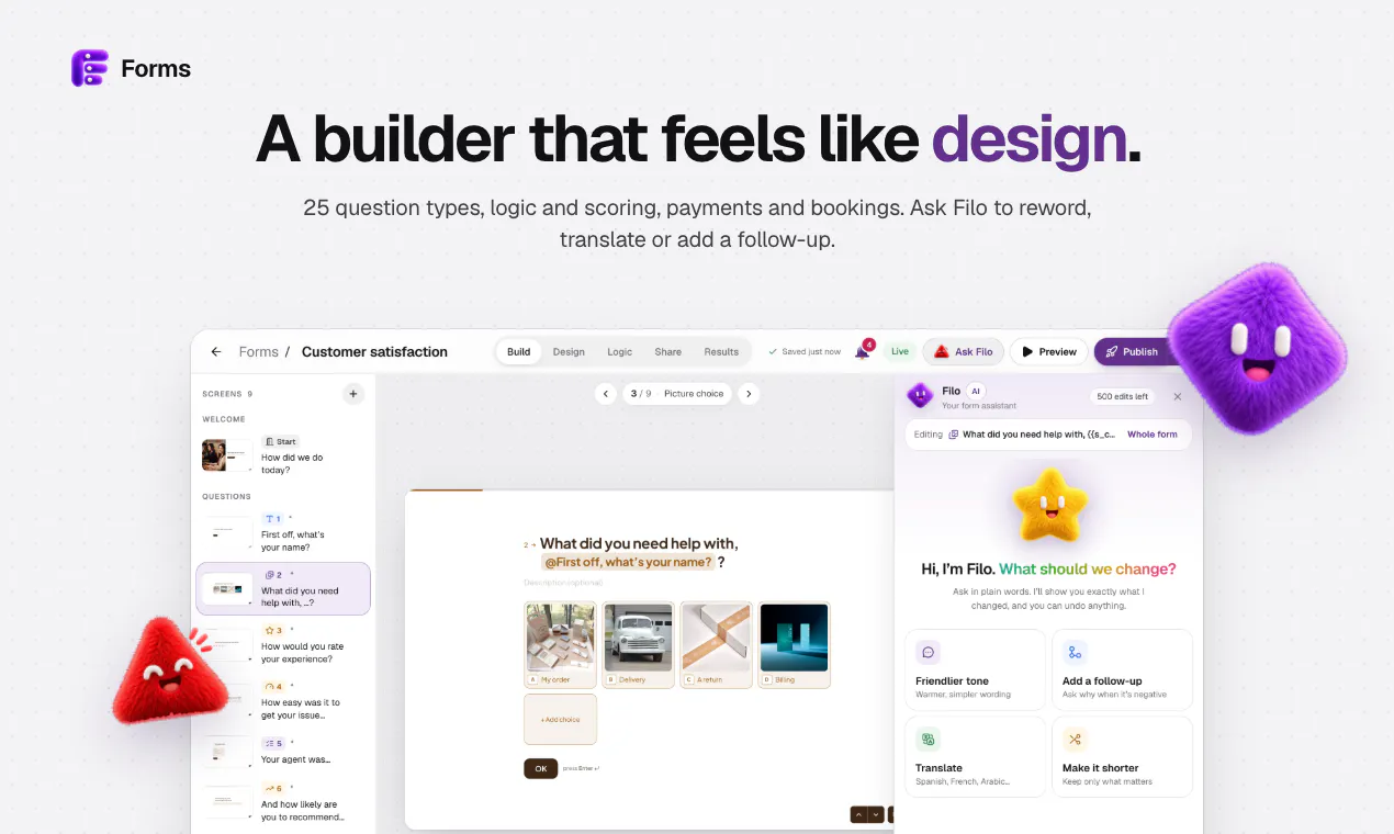 Forms — Build forms people love screenshot 3