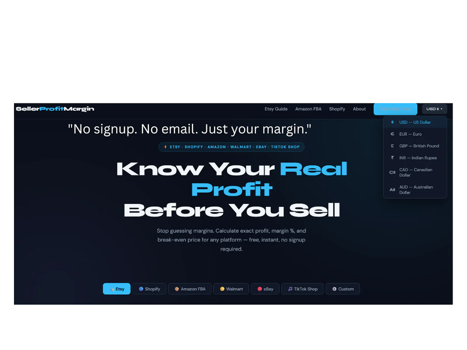 SellerProfitMargin screenshot 2