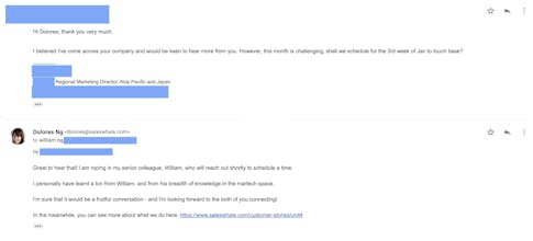 Saleswhale Email AI Conversation Flow gallery image